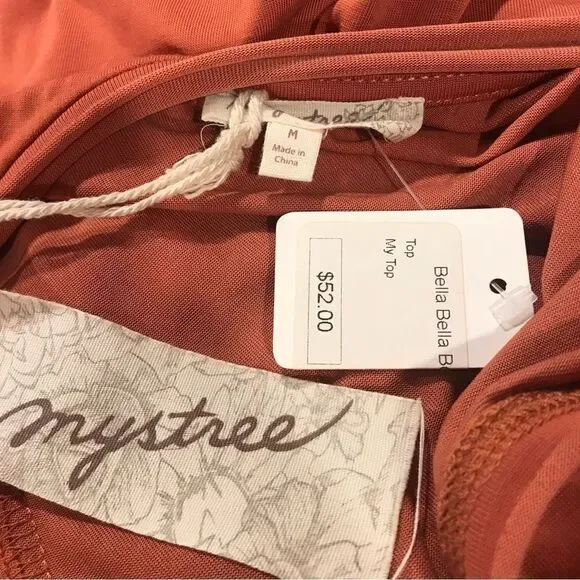 Rust color sleeveless top - Picture 8 of 10